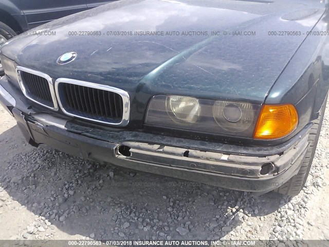 WBAGJ8322WDM12958 - 1998 BMW 740 IL GREEN photo 6