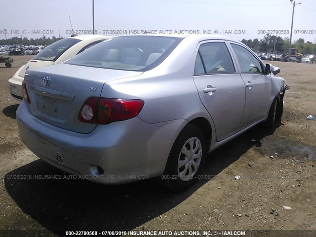 1NXBU4EE8AZ286338 - 2010 TOYOTA COROLLA S/LE/XLE SILVER photo 4