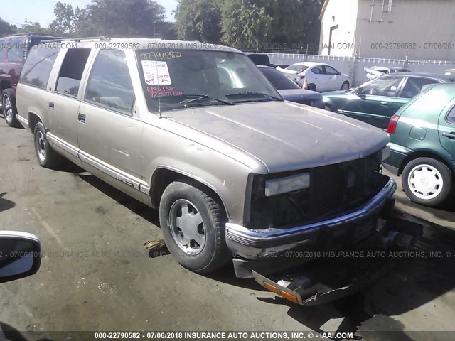 1GKEC16KXRJ706402 - 1994 GMC SUBURBAN C1500 TAN photo 1