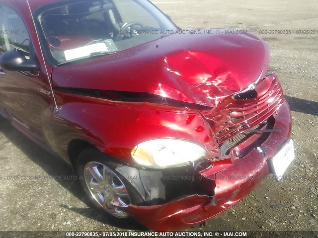 3C4FY58B84T310850 - 2004 CHRYSLER PT CRUISER TOURING RED photo 6