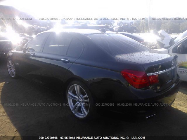 WBAKC8C59BC431537 - 2011 BMW 750 LXI BLACK photo 3