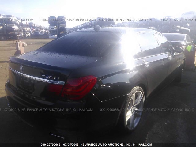 WBAKC8C59BC431537 - 2011 BMW 750 LXI BLACK photo 4