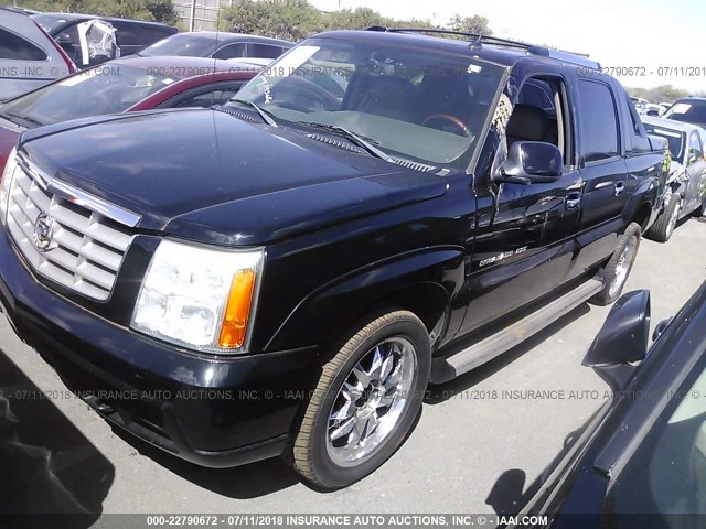 3GYEK62N05G250170 - 2005 CADILLAC ESCALADE EXT BLACK photo 2