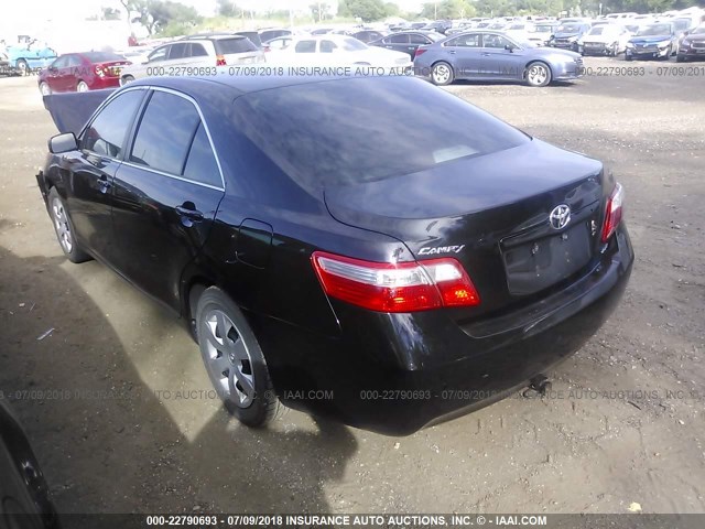 4T1BE46K79U822337 - 2009 TOYOTA CAMRY SE/LE/XLE BLACK photo 3