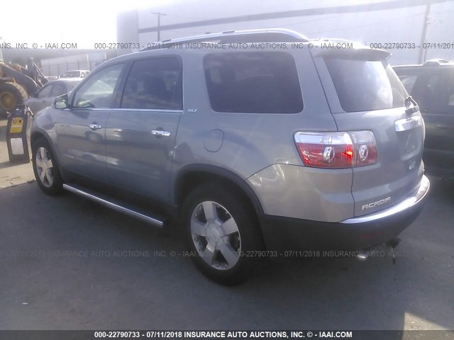 1GKEV23737J171443 - 2007 GMC ACADIA SLT-1 Bleu photo 3