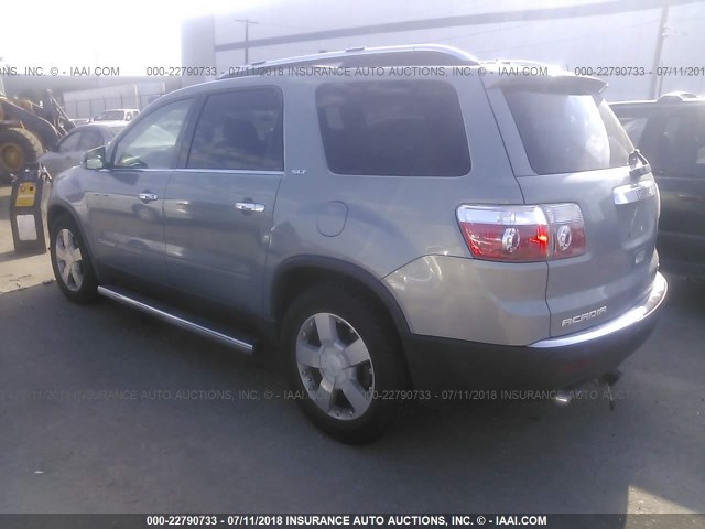 1GKEV23737J171443 - 2007 GMC ACADIA SLT-1 BLUE photo 3