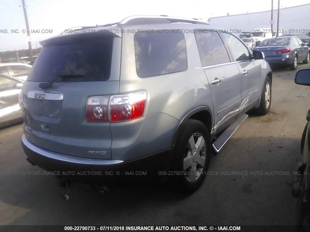 1GKEV23737J171443 - 2007 GMC ACADIA SLT-1 Bleu photo 4