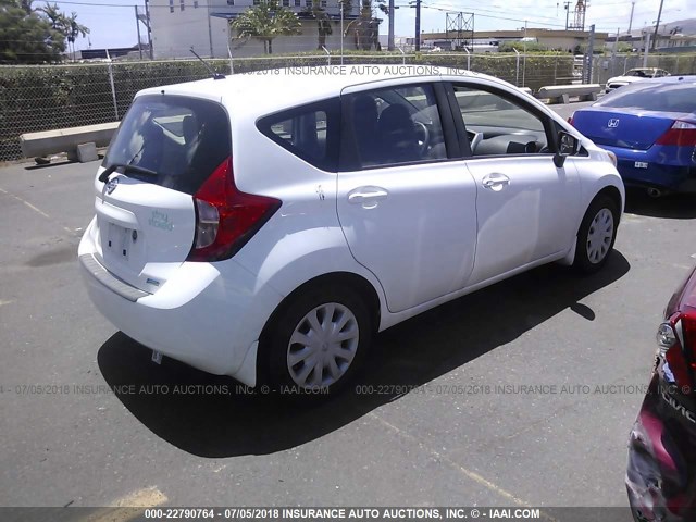 3N1CE2CP2GL393082 - 2016 NISSAN VERSA NOTE S/S PLUS/SV/SL/SR WHITE photo 4