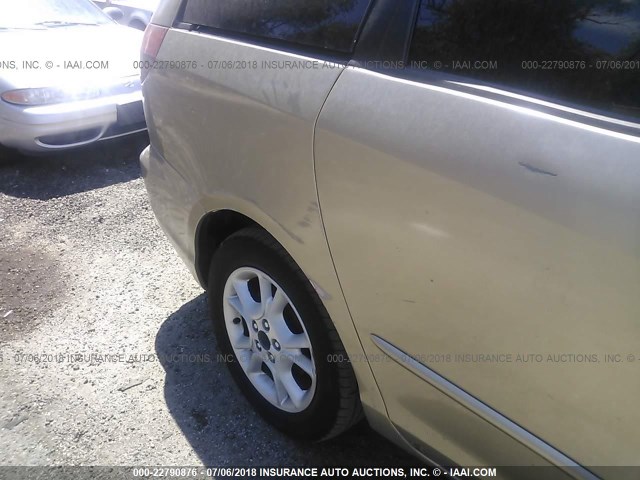 5TDZA22C44S003428 - 2004 TOYOTA SIENNA XLE/XLE LIMITED GOLD photo 6