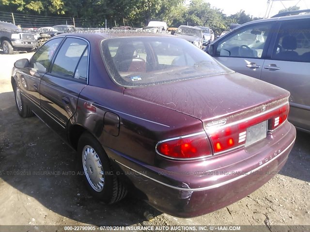 2G4WY52MXW1559631 - 1998 BUICK CENTURY LIMITED RED photo 3