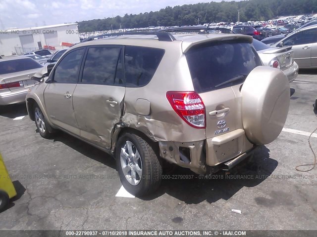 2T3DK4DV1BW045763 - 2011 TOYOTA RAV4 LIMITED GOLD photo 3