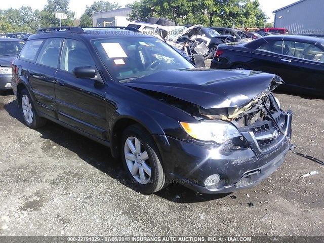 4S4BP62C987349056 - 2008 SUBARU OUTBACK 2.5I LIMITED BLACK photo 1