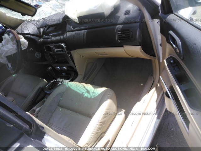 JF1SG67697H711232 - 2007 SUBARU FORESTER 2.5X LL BEAN WHITE photo 5