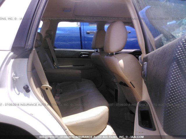 JF1SG67697H711232 - 2007 SUBARU FORESTER 2.5X LL BEAN WHITE photo 8