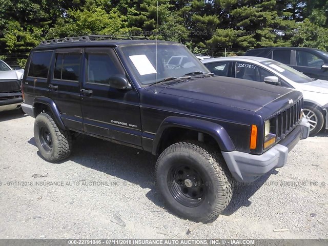 1J4FF68S9XL559325 - 1999 JEEP CHEROKEE SPORT/CLASSIC ლურჯი ფოტო 1