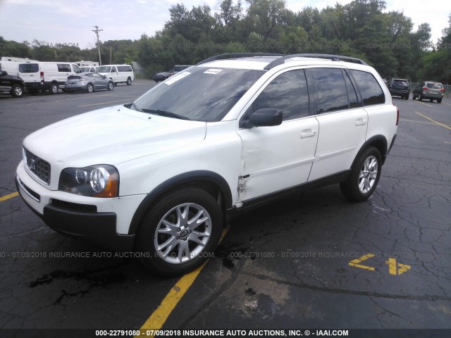 YV1CZ852151207875 - 2005 VOLVO XC90 V8 WHITE photo 2