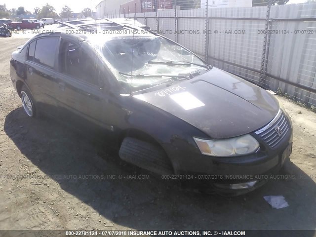 1G8AL58B47Z100715 - 2007 SATURN ION LEVEL 3 BLACK photo 1