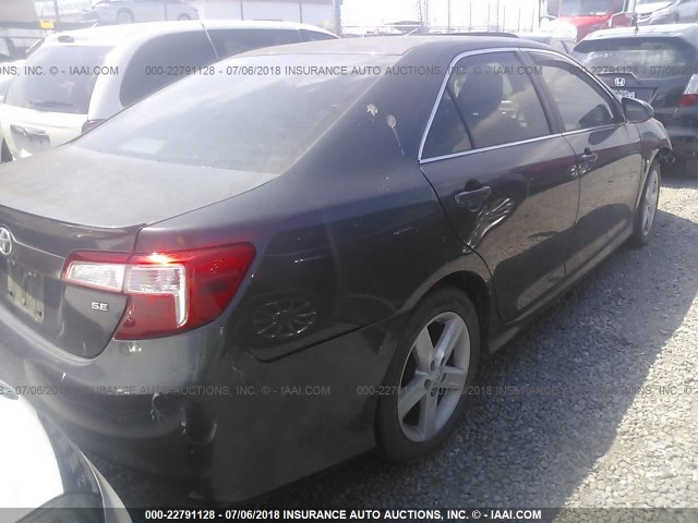 4T1BF1FKXCU595549 - 2012 TOYOTA CAMRY SE/LE/XLE GRAY photo 4