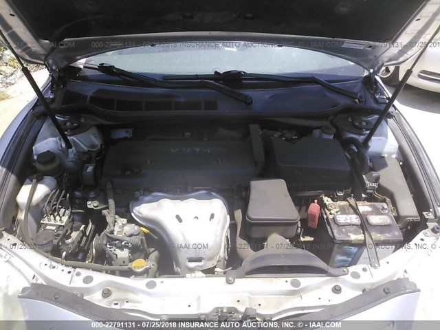4T4BE46K58R019188 - 2008 TOYOTA CAMRY CE/LE/XLE/SE GRAY photo 10
