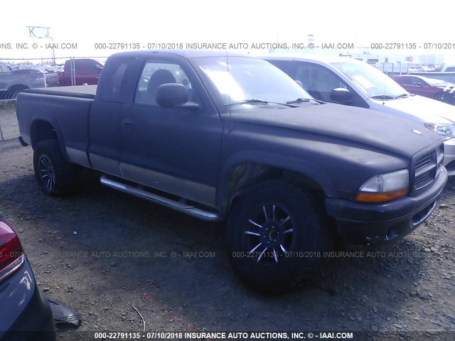 1B7GG23Y5VS229292 - 1997 DODGE DAKOTA BLACK photo 1