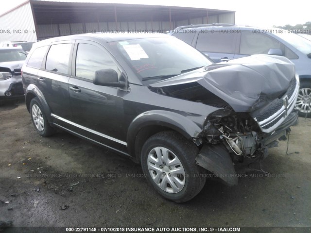 3C4PDCAB4ET276471 - 2014 DODGE JOURNEY SE GRAY photo 1