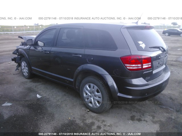 3C4PDCAB4ET276471 - 2014 DODGE JOURNEY SE GRAY photo 3