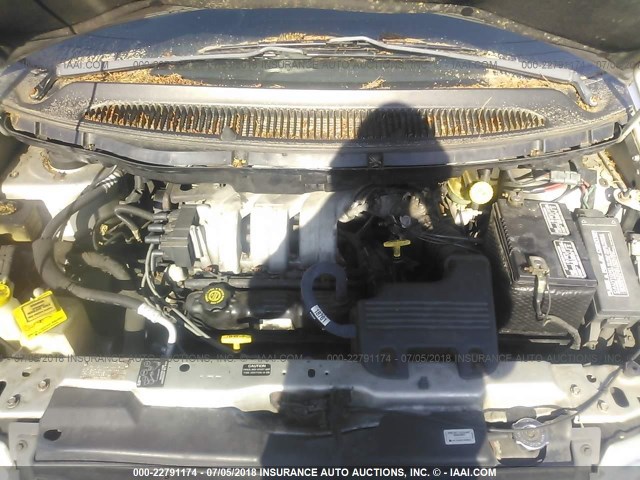 1B4GP44L5YB616277 - 2000 DODGE GRAND CARAVAN SE/SPORT SILVER photo 10