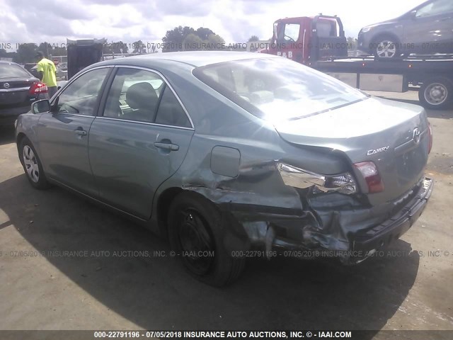 4T1BE46K47U521845 - 2007 TOYOTA CAMRY NEW GENERAT CE/LE/XLE/SE GREEN photo 3