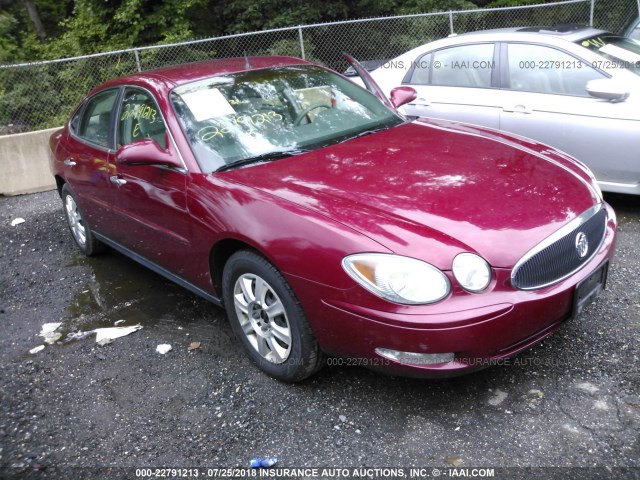 2G4WC562351326339 - 2005 BUICK LACROSSE CX RED photo 1