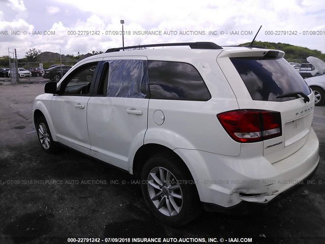 3C4PDCBG1FT726976 - 2015 DODGE JOURNEY SXT WHITE photo 3