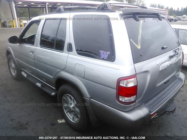 JN8DR09Y51W595205 - 2001 NISSAN PATHFINDER LE/SE/XE GRAY photo 3