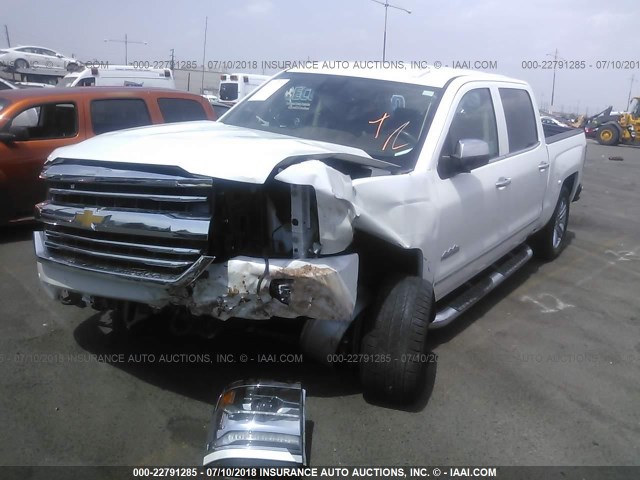 3GCPCTEC5GG367167 - 2016 CHEVROLET SILVERADO C1500 HIGH COUNTRY WHITE photo 2