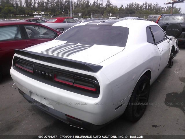 2C3CDZAG6GH201316 - 2016 DODGE CHALLENGER SXT WHITE photo 4