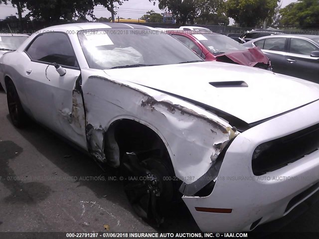 2C3CDZAG6GH201316 - 2016 DODGE CHALLENGER SXT WHITE photo 6