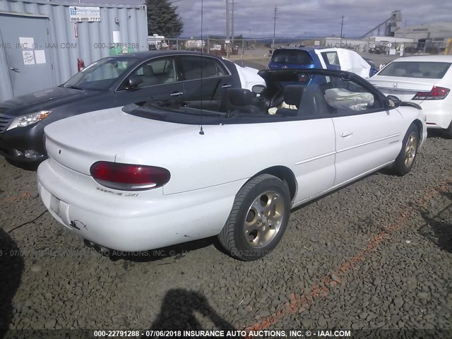 3C3EL55H9XT547844 - 1999 CHRYSLER SEBRING JXI WHITE photo 4