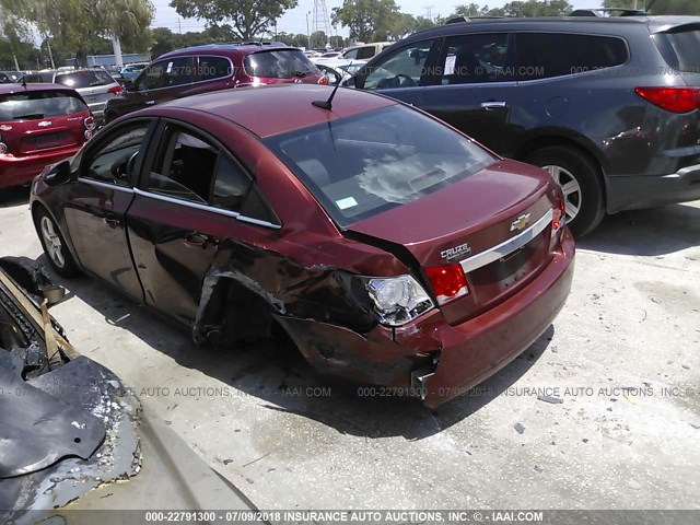 1G1PC5SBXD7107841 - 2013 CHEVROLET CRUZE LT ORANGE photo 3