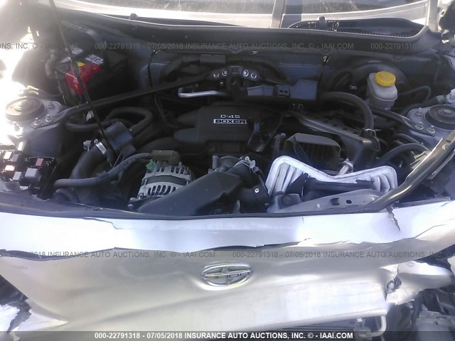 JF1ZNAA16D2719758 - 2013 TOYOTA SCION FR-S SILVER photo 10