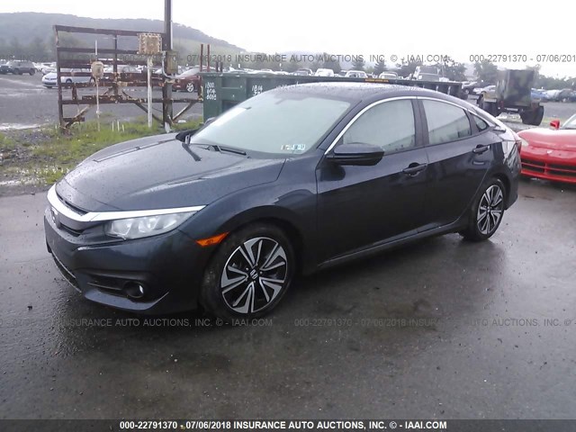 19XFC1F74HE020492 - 2017 HONDA CIVIC EXL Dark Blue photo 2