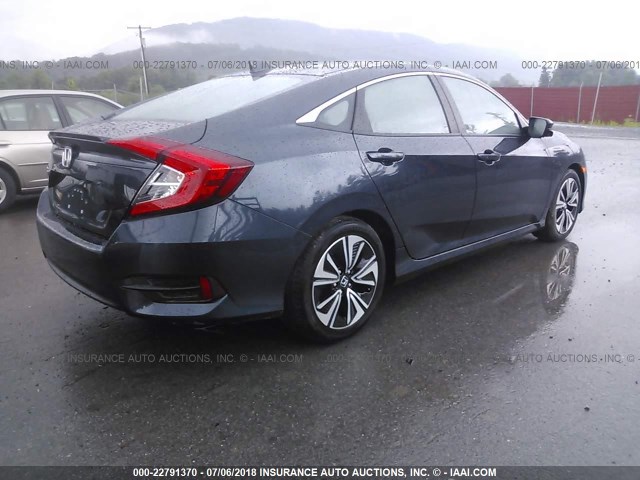 19XFC1F74HE020492 - 2017 HONDA CIVIC EXL Dark Blue photo 4