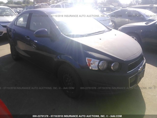 1G1JA5SH3E4124824 - 2014 CHEVROLET SONIC LS 蓝色 照片 1