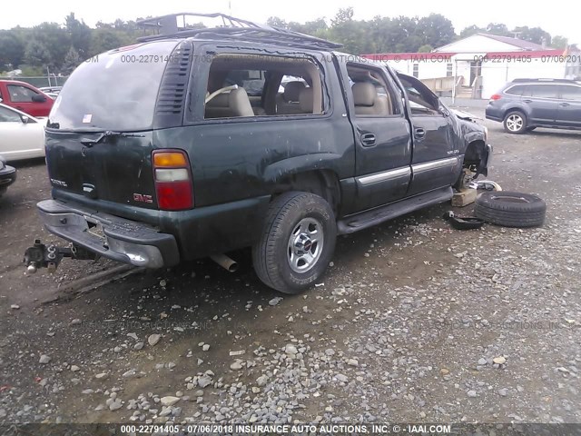 1GKFK16Z53J147787 - 2003 GMC YUKON XL K1500 GREEN photo 4