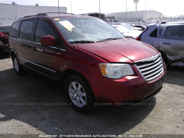 2A4RR5D10AR149801 - 2010 CHRYSLER TOWN & COUNTRY TOURING RED photo 1