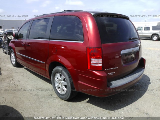 2A4RR5D10AR149801 - 2010 CHRYSLER TOWN & COUNTRY TOURING RED photo 3