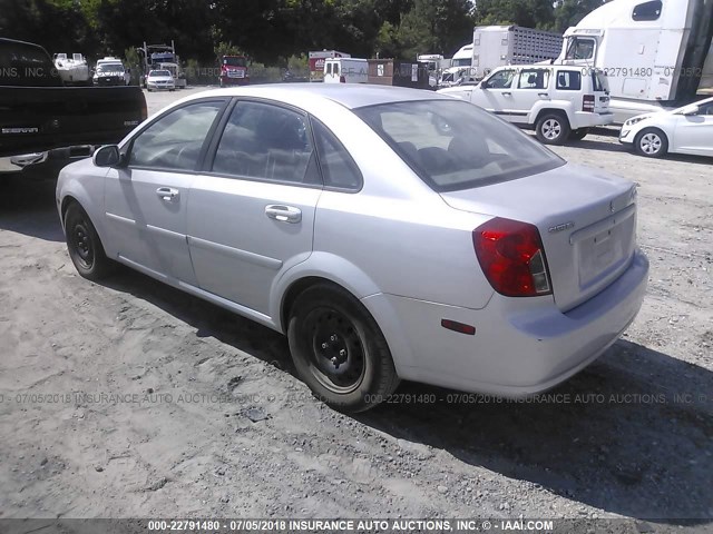 KL5JD56Z47K674149 - 2007 SUZUKI FORENZA CONVENIENCE/POPULAR SILVER photo 3