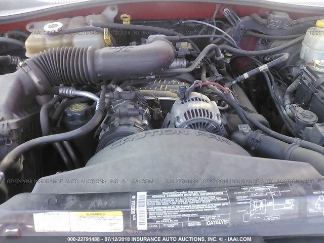 1J4GL48K14W106375 - 2004 JEEP LIBERTY SPORT RED photo 10