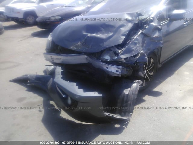 19XFB2F9XDE287849 - 2013 HONDA CIVIC EXL ნაცრისფერი ფოტო 6