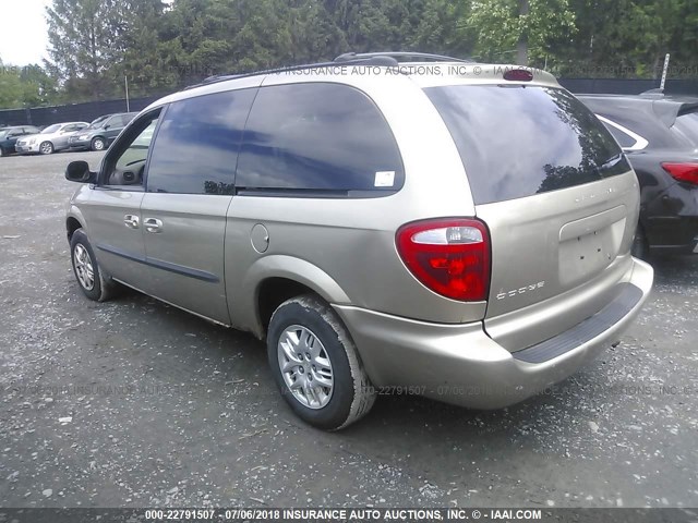 2D4GP34303R173546 - 2003 DODGE GRAND CARAVAN EL TAN photo 3