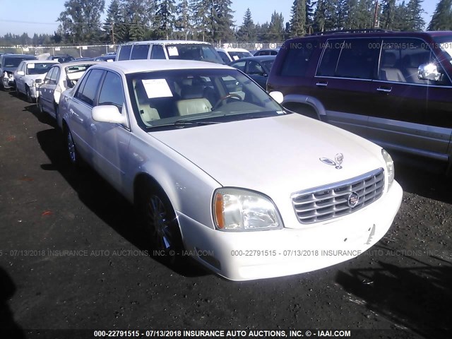 1G6KE57Y63U119495 - 2003 CADILLAC DEVILLE DHS WHITE photo 1