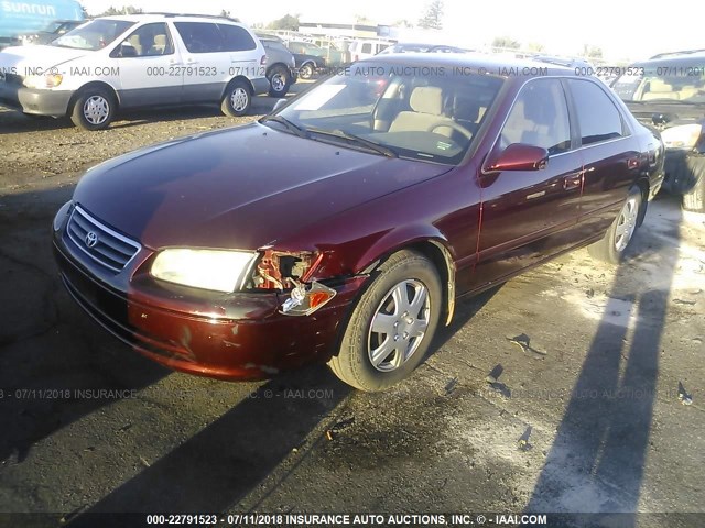 JT2BG22K0Y0524168 - 2000 TOYOTA CAMRY CE/LE/XLE MAROON photo 2