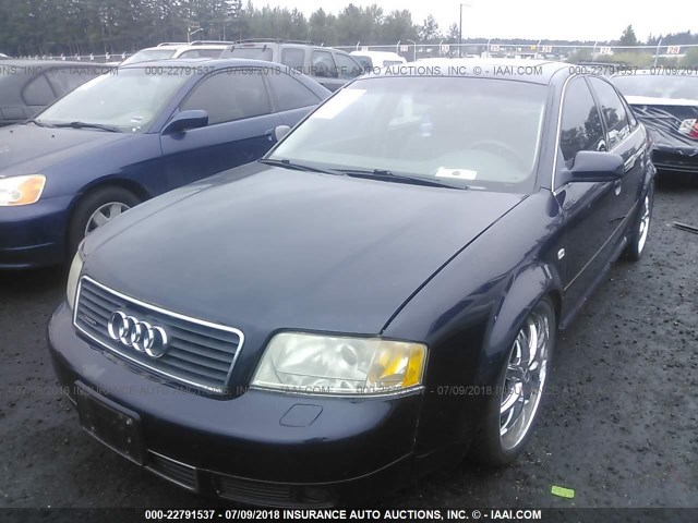 WAUZL54B7YN065527 - 2000 AUDI A6 4.2 QUATTRO BLUE photo 2